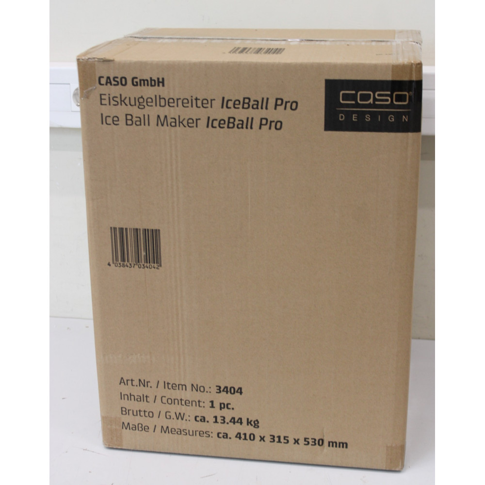SALE OUT. Caso Ice Ball Maker | IceBall Pro | Power 130 W | Capacity 1.3 L | Matt Black | USED, DIRTY