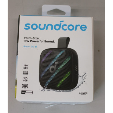 SALE OUT. Anker Soundcore Boom Go 3i Portable Bluetooth Speaker, Black | Anker Soundcore Speaker | Boom Go 3i | Warranty 24 mont