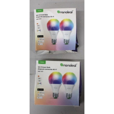 SALE OUT. Nanoleaf Essentials Smart A60 Bulb E27 Matter WiFi 9W 900Lm RGBCW 2700-6500K, 2pcs pack | Nanoleaf Essentials Smart A6