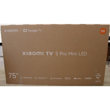 SALE OUT. Xiaomi TV S Pro Mini LED 75 2026 4K UHD (3840 x 2160) | Xiaomi TV S Pro Mini LED 75 2026 | 75" | Smart TV | Google TV 
