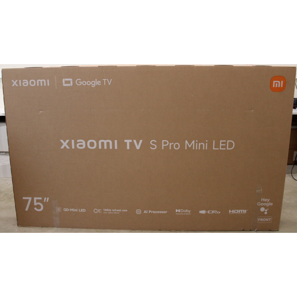 SALE OUT. Xiaomi TV S Pro Mini LED 75 2026 4K UHD (3840 x 2160) | Xiaomi TV S Pro Mini LED 75 2026 | 75" | Smart TV | Google TV 
