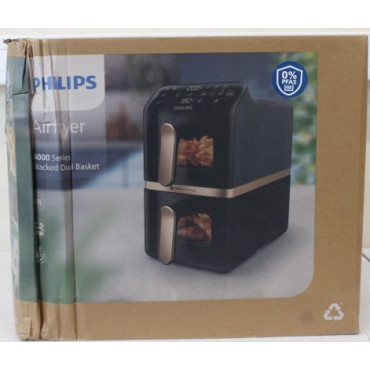SALE OUT. Philips NA462/80 Airfryer 4000 Series Dual Basket, 10 L | Philips Airfryer, Dual Basket | NA462/80 4000 Series | Capac