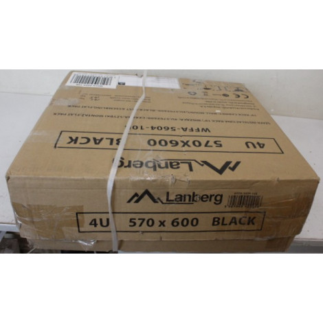 SALE OUT. Lanberg Rack cabinet 19" wall-mounted 4U 600 fast assembly (flat pack), black | SALE OUT. Lanberg Rack cabinet 19" wal