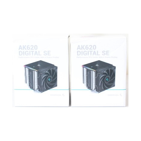 SALE OUT. Deepcool AK620 DIGITAL SE CPU Air Cooler | Deepcool CPU Air Cooler | AK620 Digital SE | Black | DAMAGED PACKAGING