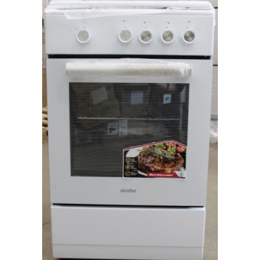 SALE OUT. Simfer 4401SGRBB.1 Cooker, Gas hob, Gas oven, Width 50 cm, Mechanical control, White | Simfer Cooker | 4401SGRBB.1 | H