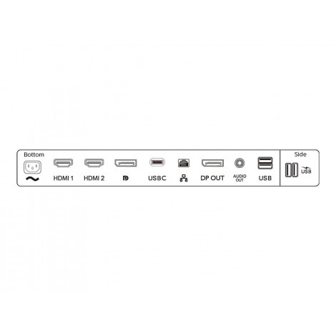 Philips | LCD Monitor with USB-C | 276B1/00 | 27 " | IPS | QHD | 16:9 | 75 Hz | 4 ms | 2560 x 1440 pixels | 300 cd/m | HDMI port