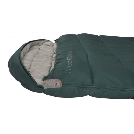 Easy Camp | Moon 200 Double | Sleeping Bag | 220 x 150 cm | 2 way open - auto lock, L-shape | Teal