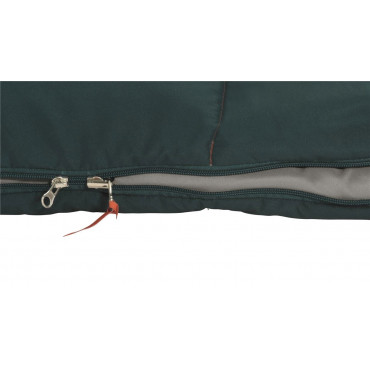 Easy Camp | Moon 200 Double | Sleeping Bag | 220 x 150 cm | 2 way open - auto lock, L-shape | Teal