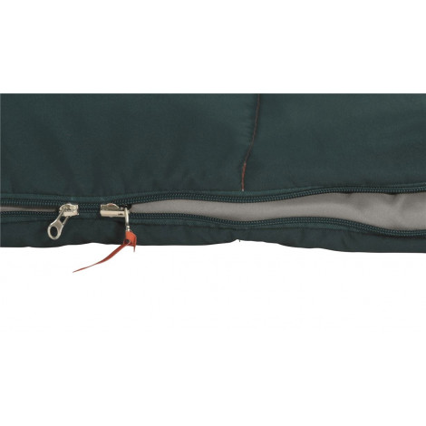 Easy Camp | Moon 200 Double | Sleeping Bag | 220 x 150 cm | 2 way open - auto lock, L-shape | Teal