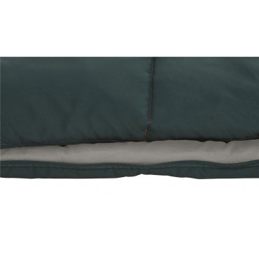 Easy Camp | Moon 200 Double | Sleeping Bag | 220 x 150 cm | 2 way open - auto lock, L-shape | Teal