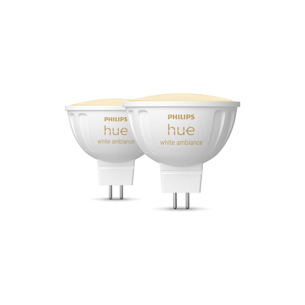 Philips Hue WA 12V MR16, 2pcs pack | GU5.3 | 5.1 W | Warm to cool white light