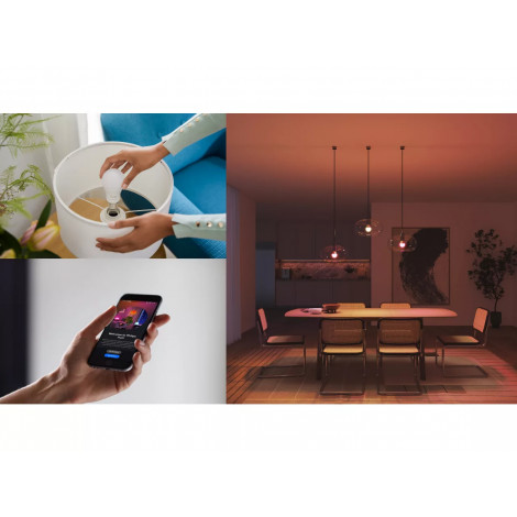 Philips Hue E WCA 806 A60 1P EU | E27 | 8 W | 16 million colours, White and colour light | Bluetooth, Zigbee