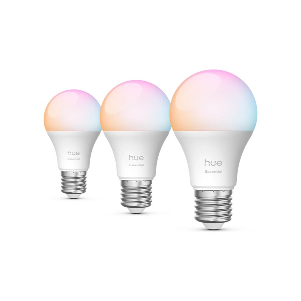Philips Hue E WCA 806 A60 3P EU | E27 | 8 W | 16 million colours, White and colour light | Bluetooth and Zigbee