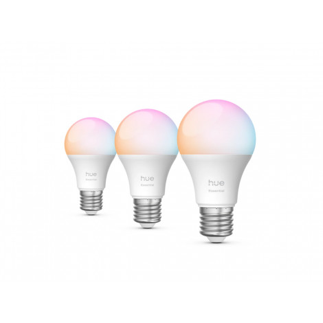 Philips Hue E WCA 806 A60 3P EU | E27 | 8 W | 16 million colours, White and colour light | Bluetooth and Zigbee
