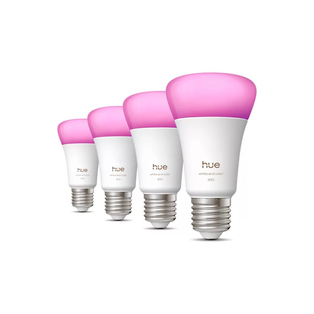 Philips Hue WCA 810 A60 E27 4P EU | E27 | 6 W | White and colour light | Bluetooth and Zigbee