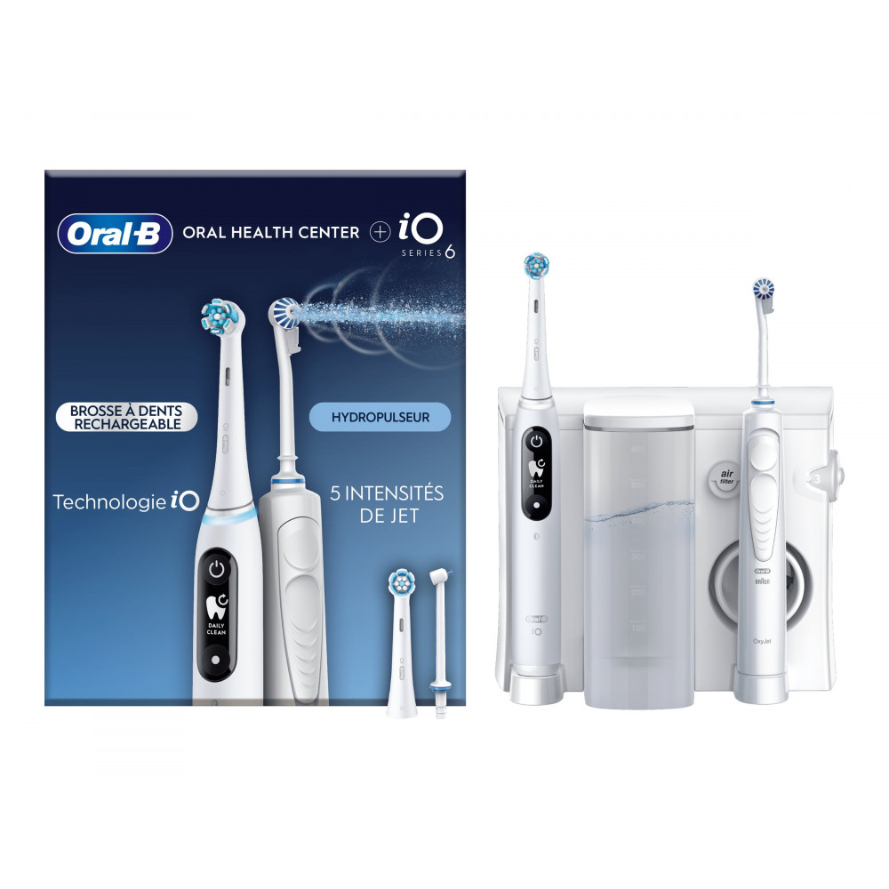 Oral-B Electric Toothbrush | iO6 & OxyJet | Rechargeable | For adults | Number of brush heads included 2 | Number of teeth brush