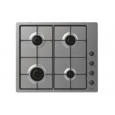 Candy Hob | Idea CHW6LBX/4U2 | Gas | Number of burners/cooking zones 4 | Knob | Stainless Steel