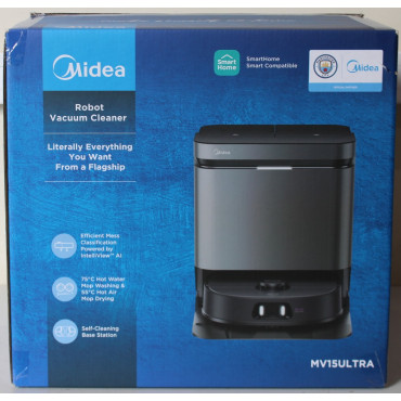 SALE OUT. Midea V15 Robot Vacuum Cleaner | Midea Robot Vacuum Cleaner | V15 | Wet&Dry | 5200 mAh | Dust capacity 3 L | 16200 Pa 