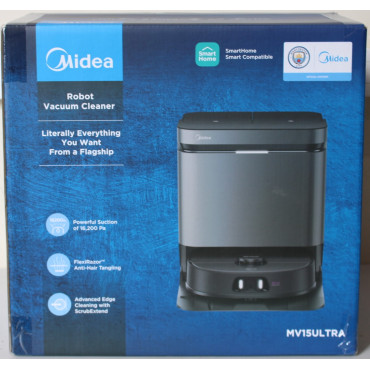 SALE OUT. Midea V15 Robot Vacuum Cleaner | Midea Robot Vacuum Cleaner | V15 | Wet&Dry | 5200 mAh | Dust capacity 3 L | 16200 Pa 