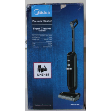 SALE OUT. | Midea Cordless Vacuum Cleaner | X10 Wet and Dry | 220 W | 22.2 V | Operating time (max) 35 min | Black | Warranty 24