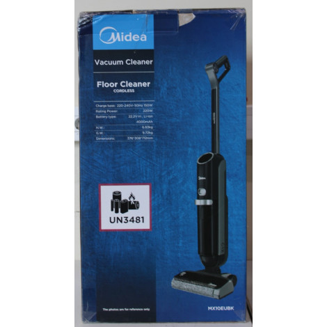 SALE OUT. | Midea Cordless Vacuum Cleaner | X10 Wet and Dry | 220 W | 22.2 V | Operating time (max) 35 min | Black | Warranty 24
