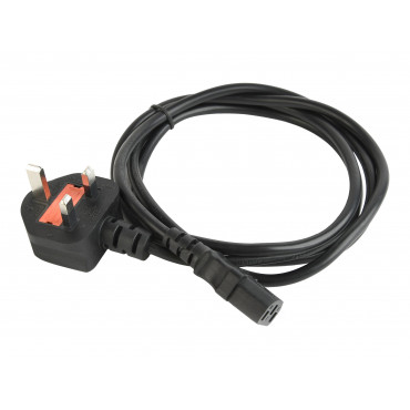 Gembird PC-187 UK power cord (C13), 5 A, 6 ft