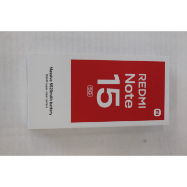 SALE OUT. Xiaomi Redmi | Note 15 | Black | 6.77 " | AMOLED | 1080 x 2392 pixels | Qualcomm | Internal RAM 8 GB | 256 GB | Dual S