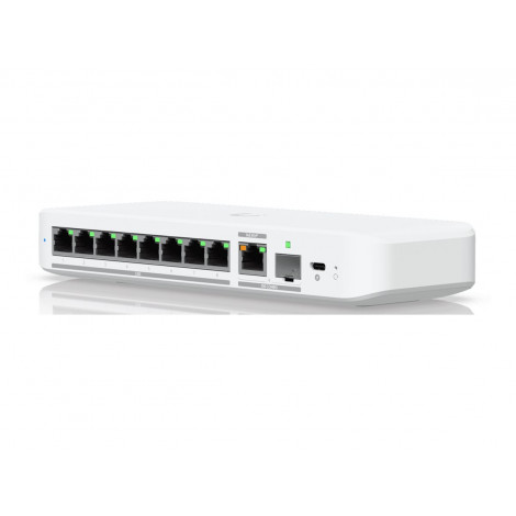 Ubiquiti Flex 2.5G | Flexible, 8-port 2.5 GbE switch | Desktop | Managed | 10 Gbps (RJ-45) ports quantity 1 | SFP+ ports quantit