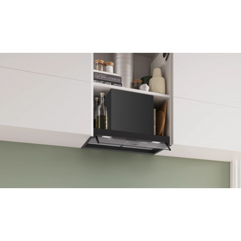 Bosch DBB65CC60 Built-in Extractor Hood, B, Width 60 cm, Max extraction power 582 m3/h, Matte Black | Bosch