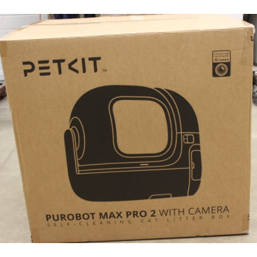 SALE OUT. PETKIT Automatic Cat Litter Box | Purobot Max Pro 2 | White | USED, DIRTY, MISSING INNER PACKAGING | 24 month(s)