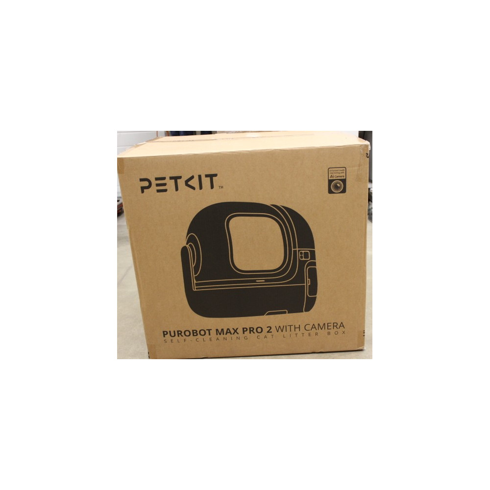 SALE OUT. PETKIT Automatic Cat Litter Box | Purobot Max Pro 2 | White | USED, DIRTY, MISSING INNER PACKAGING | 24 month(s)