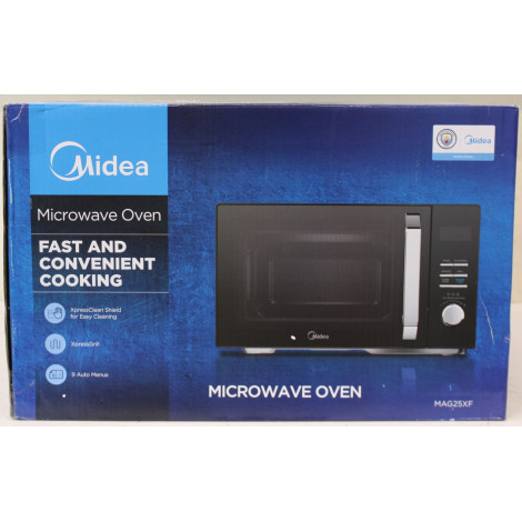SALE OUT. Midea MAG25XF Microwave oven with grill, Oven 800 W, Grill 1000 W, 25 L, Black | Midea Microwave oven | MAG25XF | Free