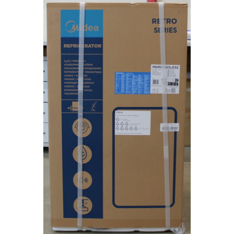 SALE OUT. Midea Refrigerator | MDRD142SLE32 | Energy efficiency class E | Free standing | Larder | Height 83.5 cm | Fridge net c