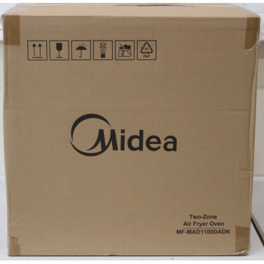 SALE OUT. Midea MAD1100DADK Air fryer digital,Two-zone cavity, 6.4L + 4.4L | Midea Two Zone Airfryer | MAD1100DADK | Power 1850 