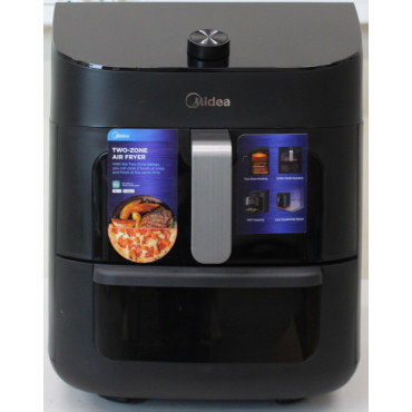 SALE OUT. Midea MAD1100DADK Air fryer digital,Two-zone cavity, 6.4L + 4.4L | Midea Two Zone Airfryer | MAD1100DADK | Power 1850 