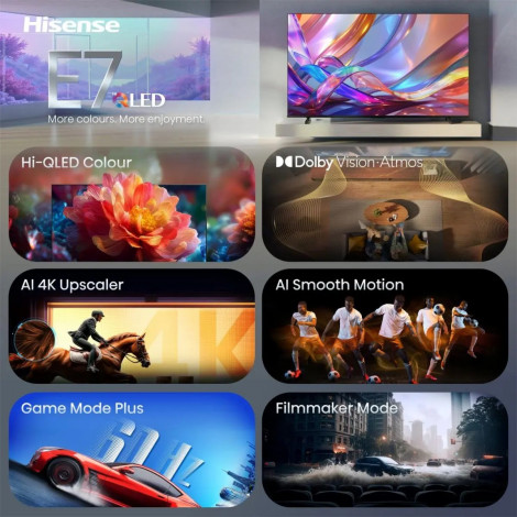 Hisense 43E7S 43" (108 cm) UHD QLED Smart TV | Hisense