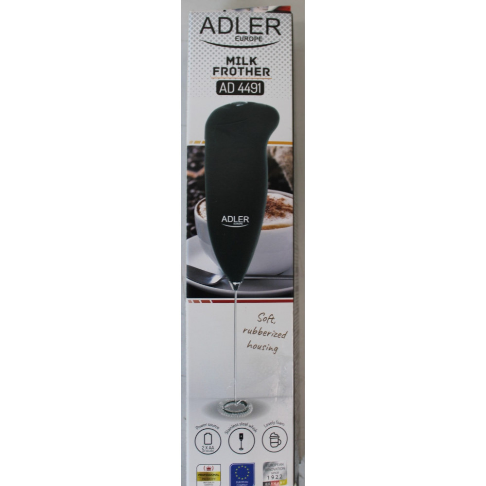 SALE OUT. Adler Milk Frother | AD 4491 | Milk frother | Black | DAMAGED PACKAGING
