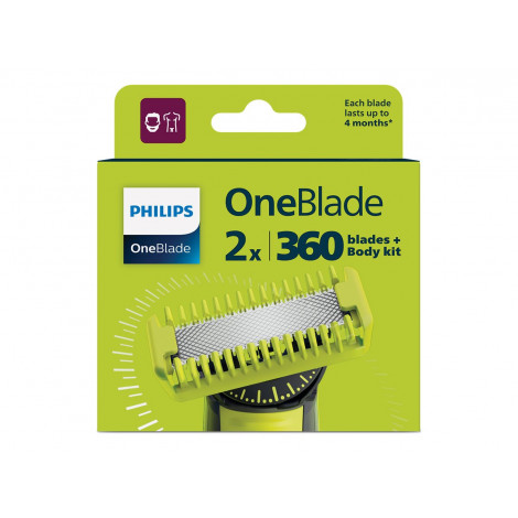 Philips | OneBlade 360 Replacement Blades, 2pcs and body kit | QP624/50