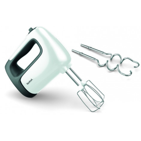 TEFAL | Hand mixer | HT460138 Prep'Mix | 500 W | Hand Mixer | Number of speeds 5 | Turbo mode | White/Grey