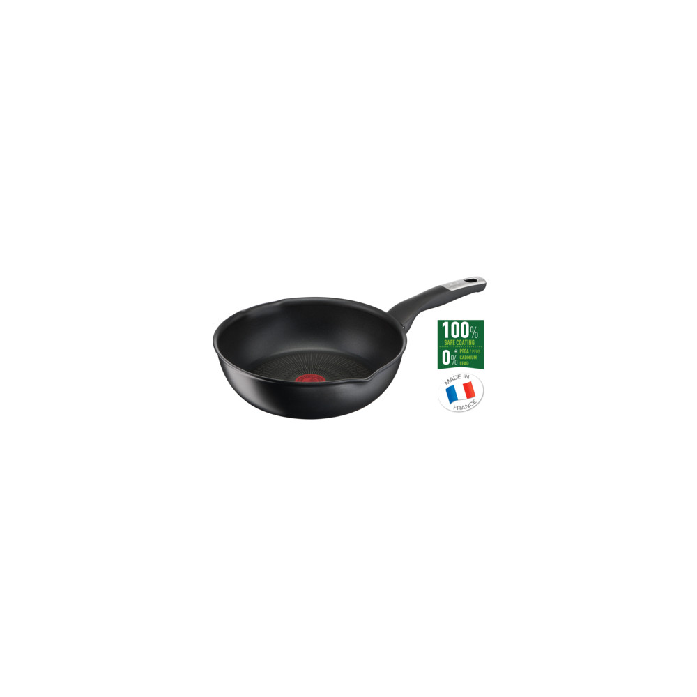 TEFAL Multipan G2557572 Unlimited Pan Frying Diameter 22 cm Suitable for induction hob Fixed handle Black - Noir