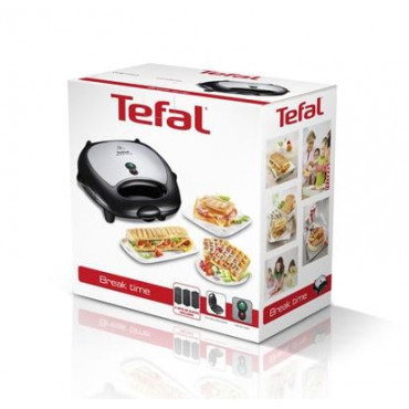 TEFAL | Sandwich Maker | SW341D12 Snack Time | 700 W | Number of plates 2 | Stainless Steel/Black