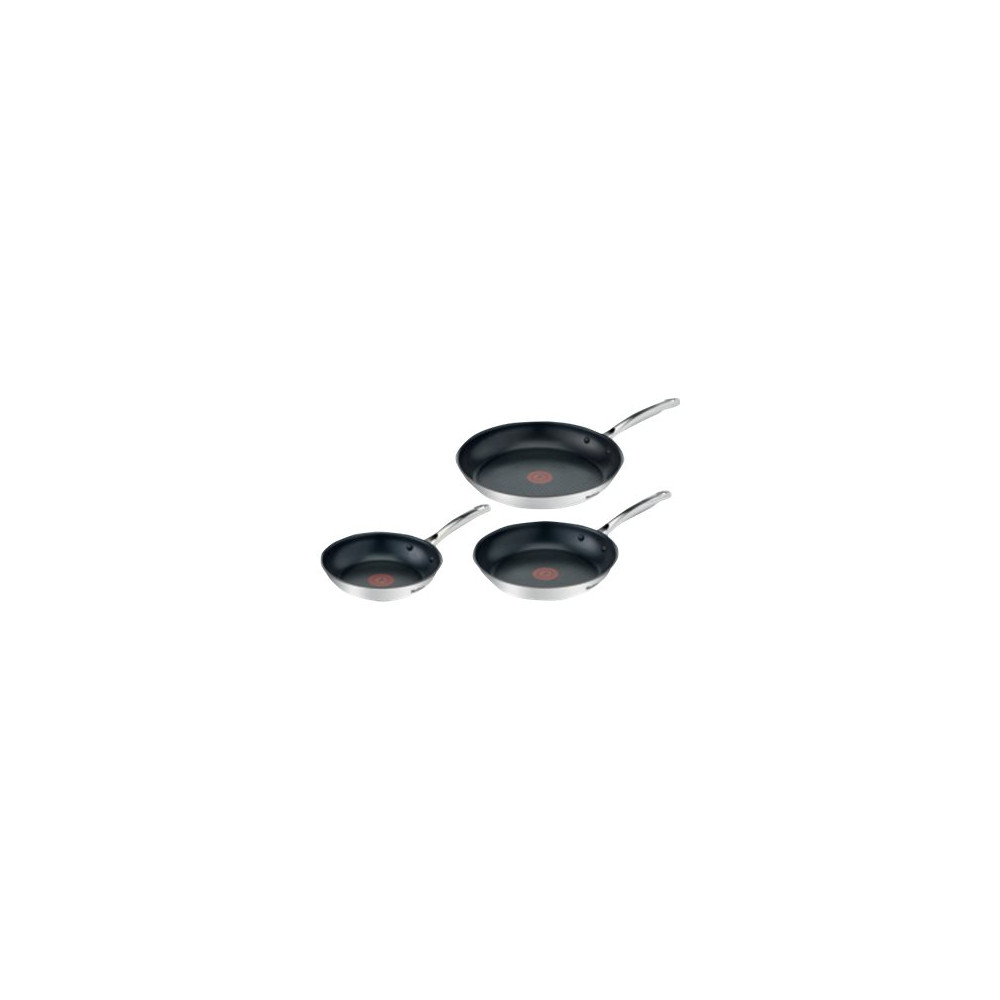 TEFAL | Pan set, 3-pieces | Duetto+ | Frying | Diameter 20/24/28 cm | Suitable for induction hob | Fixed handle