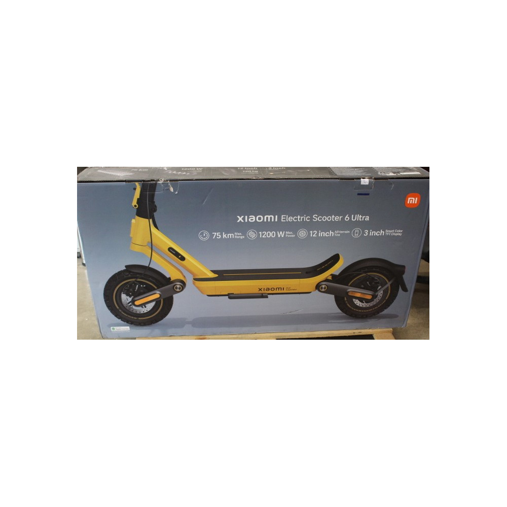 SALE OUT. Xiaomi Electric Scooter 6 Ultra GL | Xiaomi 24 month(s) | USED, DIRTY AND SCRATCHED ONE SIDE