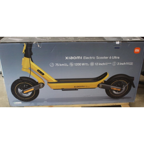 SALE OUT. Xiaomi Electric Scooter 6 Ultra GL | Xiaomi 24 month(s) | USED, DIRTY AND SCRATCHED ONE SIDE