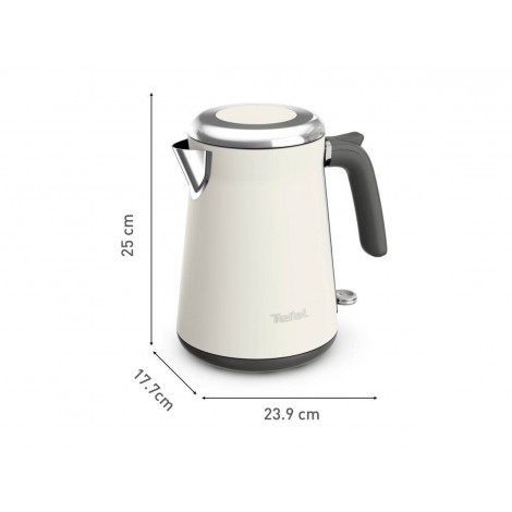 TEFAL Kettle | Collection KI666AE0 | Electric | 2400 W | 1.7 L | Stainless steel | 360 rotational base | Ivory