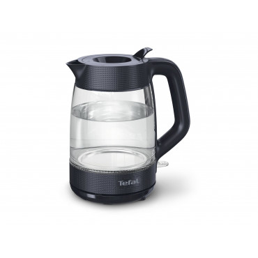 TEFAL Kettle | KO2G08E0 | 2000 W | Electric | 1.7 L | Heat-resistant glass | 360 rotational base | Black/Transparent