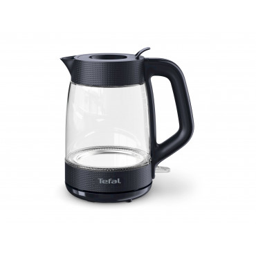 TEFAL Kettle | KO2G08E0 | 2000 W | Electric | 1.7 L | Heat-resistant glass | 360 rotational base | Black/Transparent