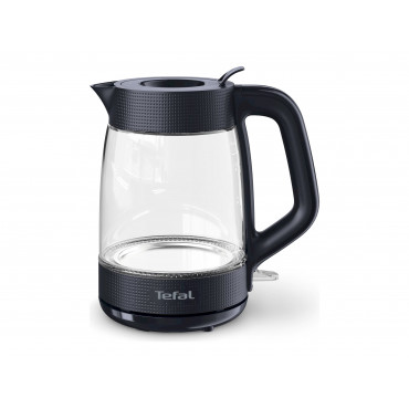 TEFAL Kettle | KO2G08E0 | 2000 W | Electric | 1.7 L | Heat-resistant glass | 360 rotational base | Black/Transparent