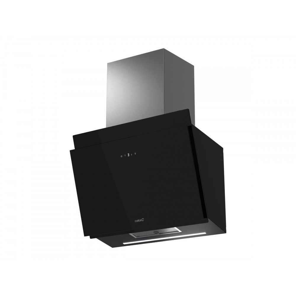CATA Hood | THALASSA PRO 600 GBK | Wall mounted | Energy efficiency class A+++ | Width 60 cm | 842 m /h | Electronic | LED | Bla