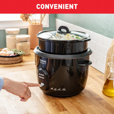 TEFAL | RK103811 Classic 2 | Rice cooker | 600 W | 5 L | Number of programs 3 | Black